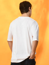 Relaxed Oversized 100% Cotton Solid Tee – White