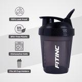 ShakePro 300ml Protein Shaker for Pre & Post Workout Mixes - Black