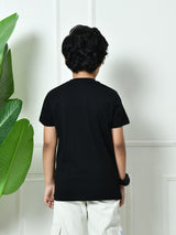 100% Cotton Playful Banana Board T-shirt – Black