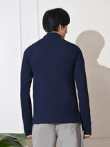 FITINC Sunscreen Jacket with Thumb Hole & Coolrush Technology - Navy Blue