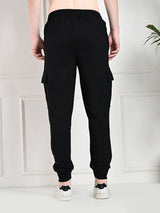 Utility Cargo Jogger with Pockets - Black