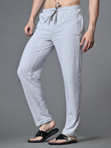Essential Regular Fit Cotton Track Pant – Melange Grey