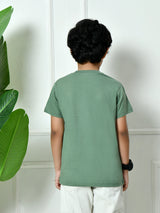 100% Cotton Playful Drew T-shirt – Pista Green