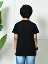 100% Cotton Playful Ice Cream T-shirt – Black