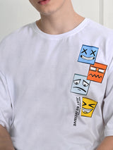 Everyday 100% Cotton BoxFaces T-shirt – White