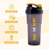 Cyclone Blender Shaker 700ml Leakproof for Protein & Preworkout - Yellow