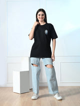 Classic 100% Cotton Lioness T-shirt - Black