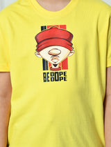 100% Cotton Playful Be Dope T-shirt – Yellow