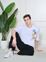 Everyday 100% Cotton BoxFaces T-shirt – White