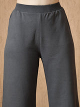 Women's Signature Cotton Flared Pant - Charcoal