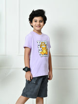 100% Cotton Playful Optimistic T-shirt – Lavender