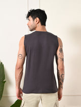 Easy-wear Brooklyn Cotton Sando – Charcoal