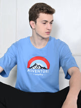 Everyday 100% Cotton Adventure T-shirt – Sky Blue