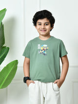 100% Cotton Playful Be Cool T-shirt – Pista Green