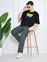 Everyday 100% Cotton Drew T-shirt – Black