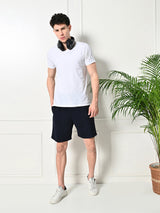 Easy Multi-Pocket Cotton Shorts – Navy Blue