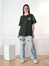 Classic 100% Cotton Lioness T-shirt – Green