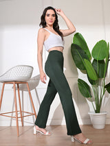 Effortless Women's Lycra Flared Tights - Sage