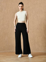 Women's Signature Cotton Flared Pant - Black