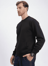 Ultra-Warm Fleece Sweatshirt - Black
