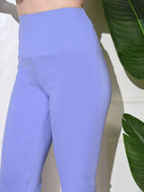 Effortless Women's Lycra Flared Tights - Lilac