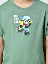 100% Cotton Playful Be Cool T-shirt – Pista Green