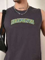 Easy-wear Seawolves Cotton Sando – Charcoal