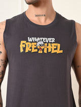 Easy-wear Whatever Cotton Sando – Charcoal