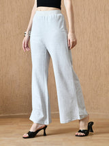 Women's Signature Cotton Flared Pant - Melange Grey
