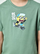 Cotton Be Cool & Lazy Panda Graphic T-Shirts - Pista & Yellow (2-Pack)