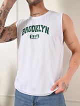 Easy-wear BrooklynUSA Cotton Sando – White