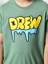 100% Cotton Playful Drew T-shirt – Pista Green