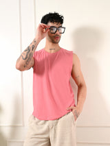 Easy-Wear Solid Peach Cotton Sando