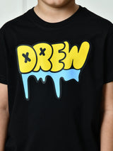 100% Cotton Playful Drew T-shirt – Black