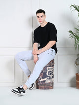 Utility Jogger with Pockets - Melange Grey