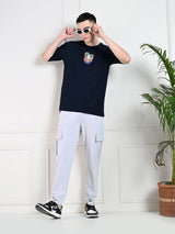 Utility Cargo Jogger with Pockets - Melange Grey