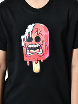 Cotton Ice Cream & Gaming Graphic T-Shirts - Black & Lavender (2-Pack)