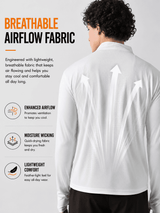 FITINC Airflow Sunscreen Jacket for Men - White