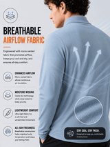 FITINC Airflow Sunscreen Jacket for Men - Sky Blue
