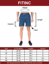 FITINC Stretchable Airforce Shorts for Gym, Running, Jogging, Yoga & Cycling - FITINC