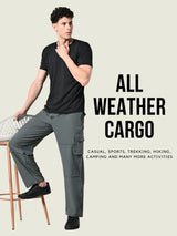 All-Purpose 6-Pocket Cargo Pants - Grey