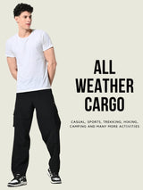 All-Purpose 6-Pocket Cargo Pants - Black