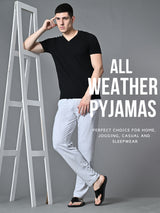 Essential Regular Fit Cotton Track Pant – Melange Grey