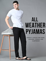 Essential Regular Fit Cotton Track Pant - Black