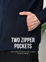 All-Season Navy Blue Durable Jacket