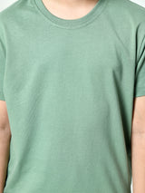 Plain All-Day 100% Cotton T-shirt – Pista Green