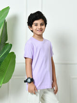 Plain All-Day 100% Cotton T-shirt – Lavender