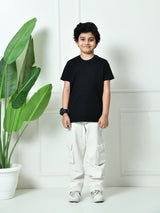 Plain All-Day 100% Cotton T-shirt – Black