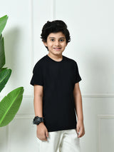 Plain All-Day 100% Cotton T-shirt – Black