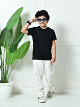 Plain All-Day 100% Cotton T-shirt – Black